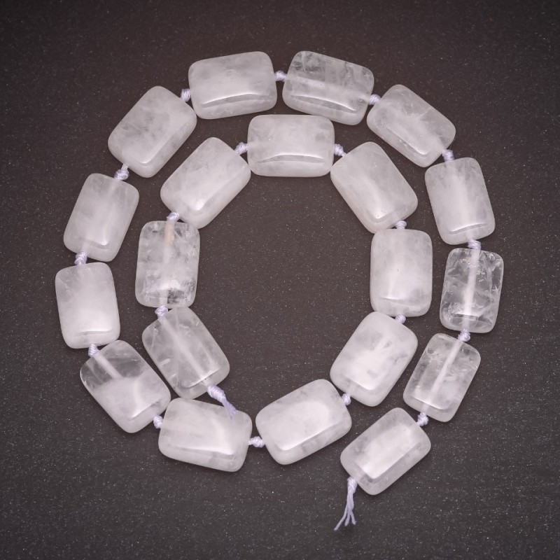 Préforme pour perles sur fil en cristal, diamètre 13 × 18 mm (±), longueur 42 cm
