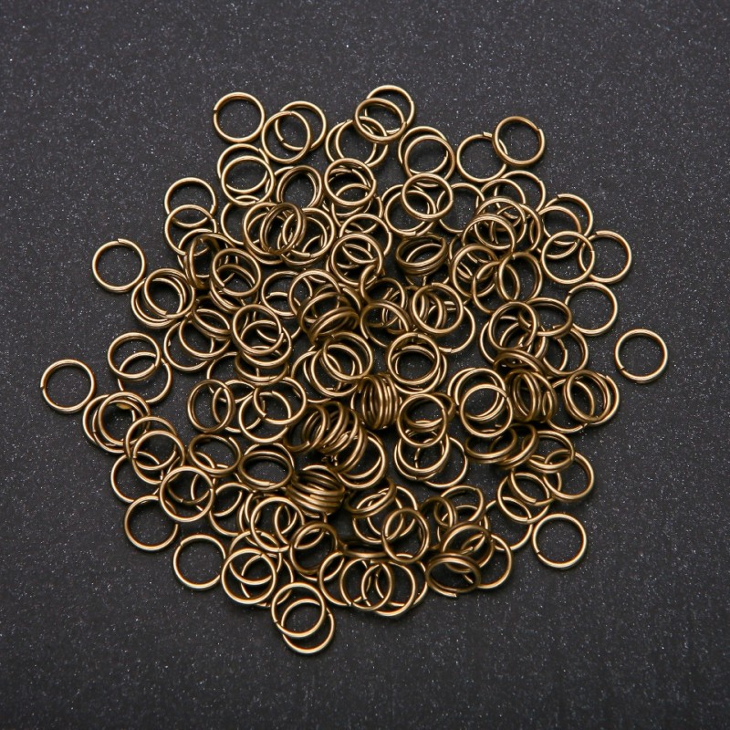 Anneau tournant, diamètre 7 mm, paquet de 20 g, couleur bronze