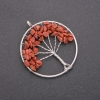 Pendentif «Arbre de vie» en aventurine Sable Doré, diamètre 50 mm