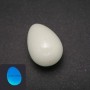 Œuf décoratif en onyx naturel, lueur bleue, diamètre 35×25±mm