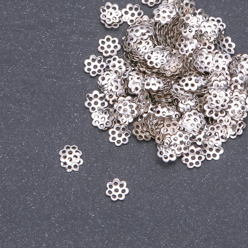 Capuchon pour perle, diamètre 6 mm, conditionnement 20 g ± 880 pièces