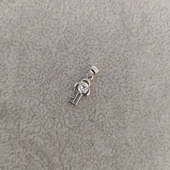 Pendentif avec cristal, diamètre 8 × 17 mm