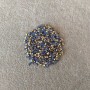 Pierres strass bleues, diamètre 3 mm (±), emballage 4 g (±)