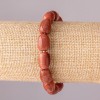 Bracelet en pierre naturelle aventurine « Sable doré » barillet sur élastique 10×14 mm, tour de poignet 18 cm