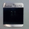 Support pour broche en velours noir 7 × 6 cm, plastique noir, 100 pièces
