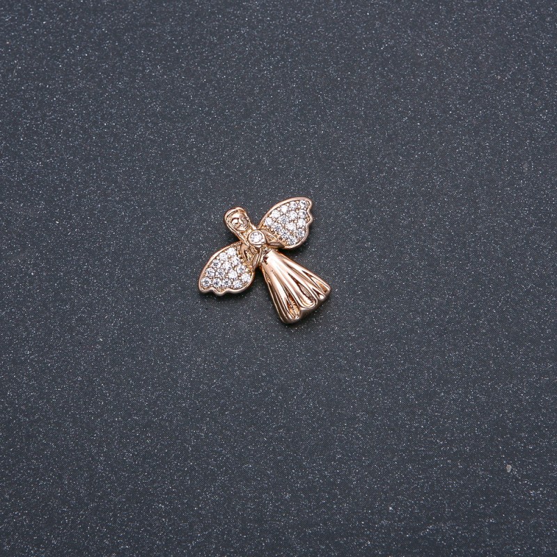 Pendentif Xuping dorure en or 18 carats avec strass blancs 20 × 18 mm +