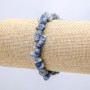 Bracelet élastique en sodalite naturelle, perles de 8 mm ±, tour de poignet 18 cm