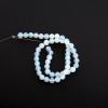 Perles sur fil en imitation de pierre de lune, billes lisses, diamètre 8 mm + -, longueur 36 cm +