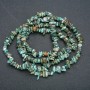 Perles sur fil en pierre naturelle amazonite, éclats, diamètre 7 × 3 mm, longueur 86 cm +