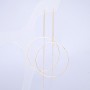 Boucles d'oreilles Xuping dorure 18K, diamètre 45 mm, longueur 19 cm +