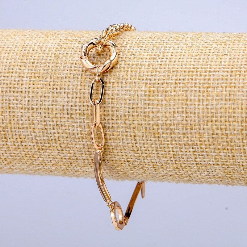 Bracelet Xuping en or plaqué 18K, épaisseur 4 mm (+-), longueur 17–20 cm
