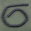 Perles sur fil Aventurine bleu sable Nuit du Caire (synthétique) Rondelle lisse, diamètre 8×5 mm + -, longueur 40 cm +