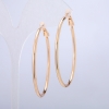 Boucles d'oreilles Xuping, anneaux dorés 18K, épaisseur 2 mm ±, diamètre 65 mm ±