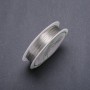 Fil pour bijoux argenté, diamètre 0,2 mm, bobine, longueur 45 m (±)