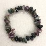 Bracelet en pierre naturelle tourmaline, éclats de 7 mm +-, tour de poignet 18 cm+