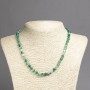 Collier en agate œil naturel, boules lisses de 6 mm de diamètre, longueur 45 cm+
