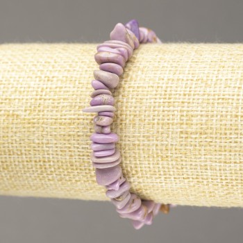 Bracelet élastique en phosphosidérite artificielle, grains 8×3 mm+