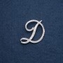 Broche initiale «D» 40 × 36 mm, couleur argent