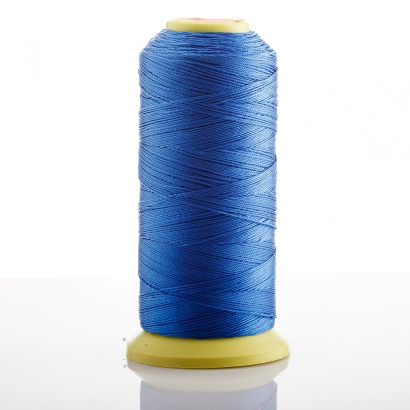 Fil en bobine bleu, diamètre 0,9 mm, capron pour loisirs créatifs, 500 m