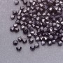 Fourniture : perle bicône noire en plastique 4×4 mm, emballage 0,5 kg