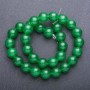 Perles chrysoprase 12 mm, boules lisses, diamètre 12 mm (+/-), sur fil, longueur 38 cm (+/-)