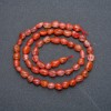 Perles sur fil en pierre naturelle de sardoine, facettées, diamètre 8×6 mm, longueur 40 cm +