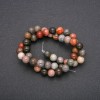 Perles de jaspe rondes et lisses, sur fil, diamètre 8 mm, longueur 38 cm (+/-)