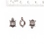 Perle Pandora Tortue 13×9 mm, diamètre 5 mm, emballage 20 g ±12 pièces