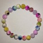 Bracelet en quartz teinté assorti (artificiel) perle, diamètre 8 mm, longueur 18 cm