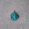 Pendentif turquoise (artificielle) monture en argent 36×20 mm +