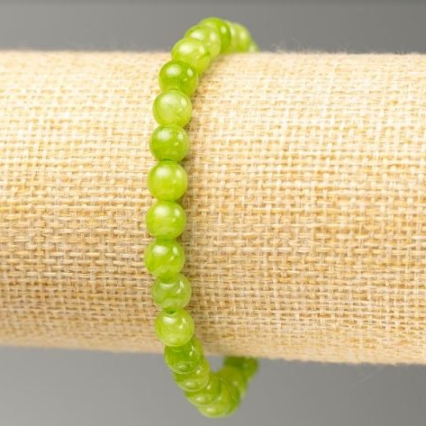 Bracelet élastique imitation d'onyx (acrylique artificiel), diamètre 6,5 mm ±, longueur 18 cm ±