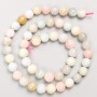 Perles de Morganite sur fil, boule lisse, diamètre 8,5 mm ±, longueur 40 cm