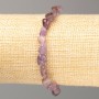 Bracelet pierre naturelle améthrine galetage, diamètre 8x5 mm+-, longueur 18 cm +