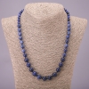 Collier en sodalite, perles rondes de taille croissante, diamètre 6–10 mm (±), longueur 52 cm