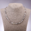 Collier en labradorite, perles facettées, diamètre 7×10 mm, longueur 45 cm