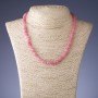 Collier en tourmaline facettée, disque 6 mm, longueur 48 cm