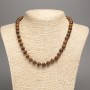 Collier en jaspe, perles sphériques lisses, diamètre 8,5 mm, longueur 48 cm +