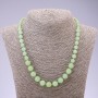 Collier en onyx, diamètre 6-10 mm, longueur 47 cm, à nœuds