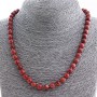 Collier en aventurine synthétique «Sable doré», perles de 8 mm, longueur 50 cm+