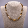 Collier en pierre naturelle de petersite, perles rondes lisses, diamètre 10 mm, longueur 45 cm