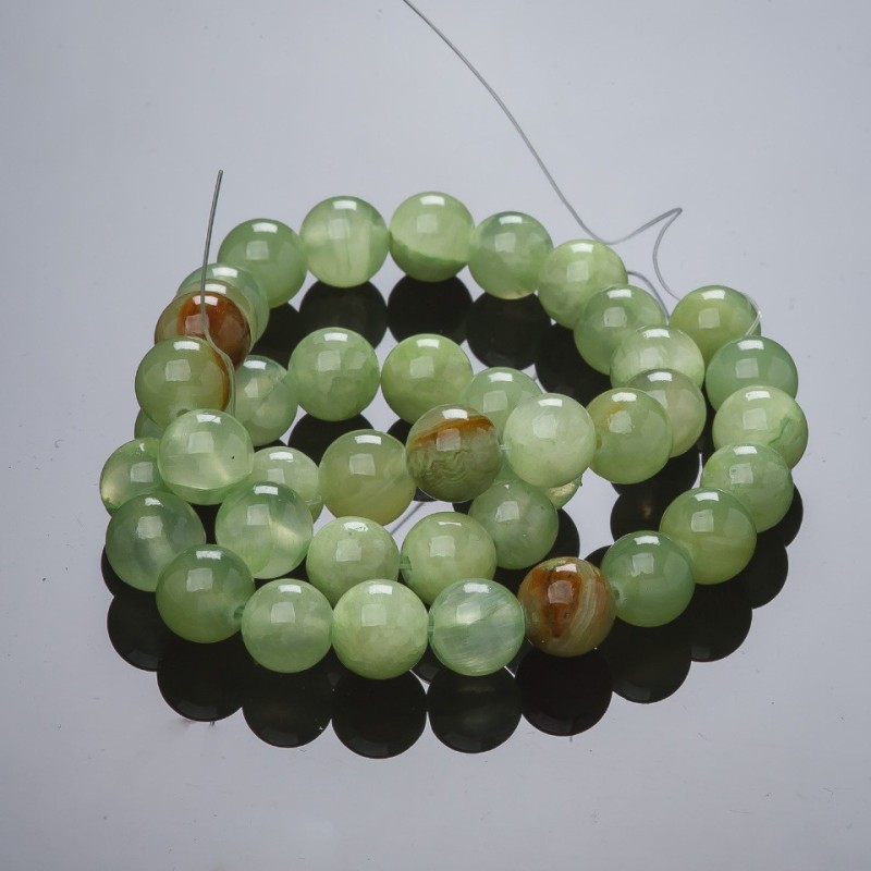 Perles en pierre naturelle sur fil d'onyx 12 mm