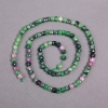 Perles sur fil en zoïsite, pierre naturelle taillée en cubes, diamètre 4×4 mm, longueur 40 cm