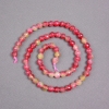 Perles sur fil Tourmaline multicolore, perles facettées rondes de 6 mm de diamètre, longueur 38 cm ±