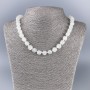 Collier en cristal de roche de montagne naturel, cube facetté, diamètre 9×9 mm, longueur 50 cm