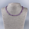 Collier en phosphosidérite, pierre naturelle facettée, cube 4×4 mm, longueur 50 cm ±