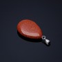 Pendentif goutte en aventurine synthétique doré, 2,5 × 1,7 cm (±)