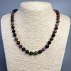 Collier en tourmaline, pierre naturelle, perles rondes polies, diamètre 8 mm, longueur environ 50 cm